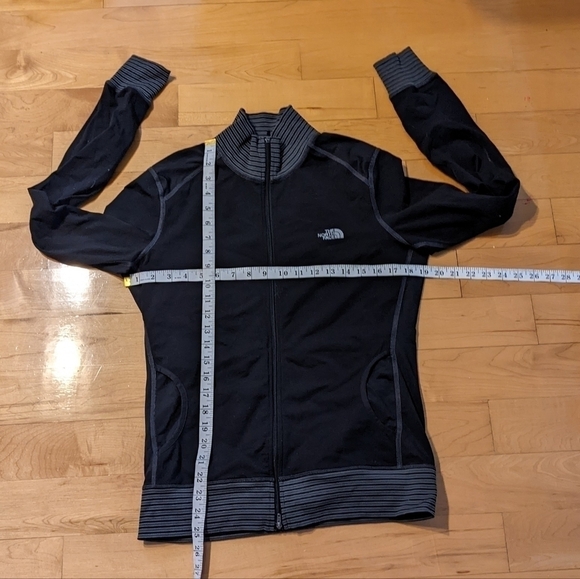 The north face track zip up jacket black size Large T8 - Picture 2 of 8